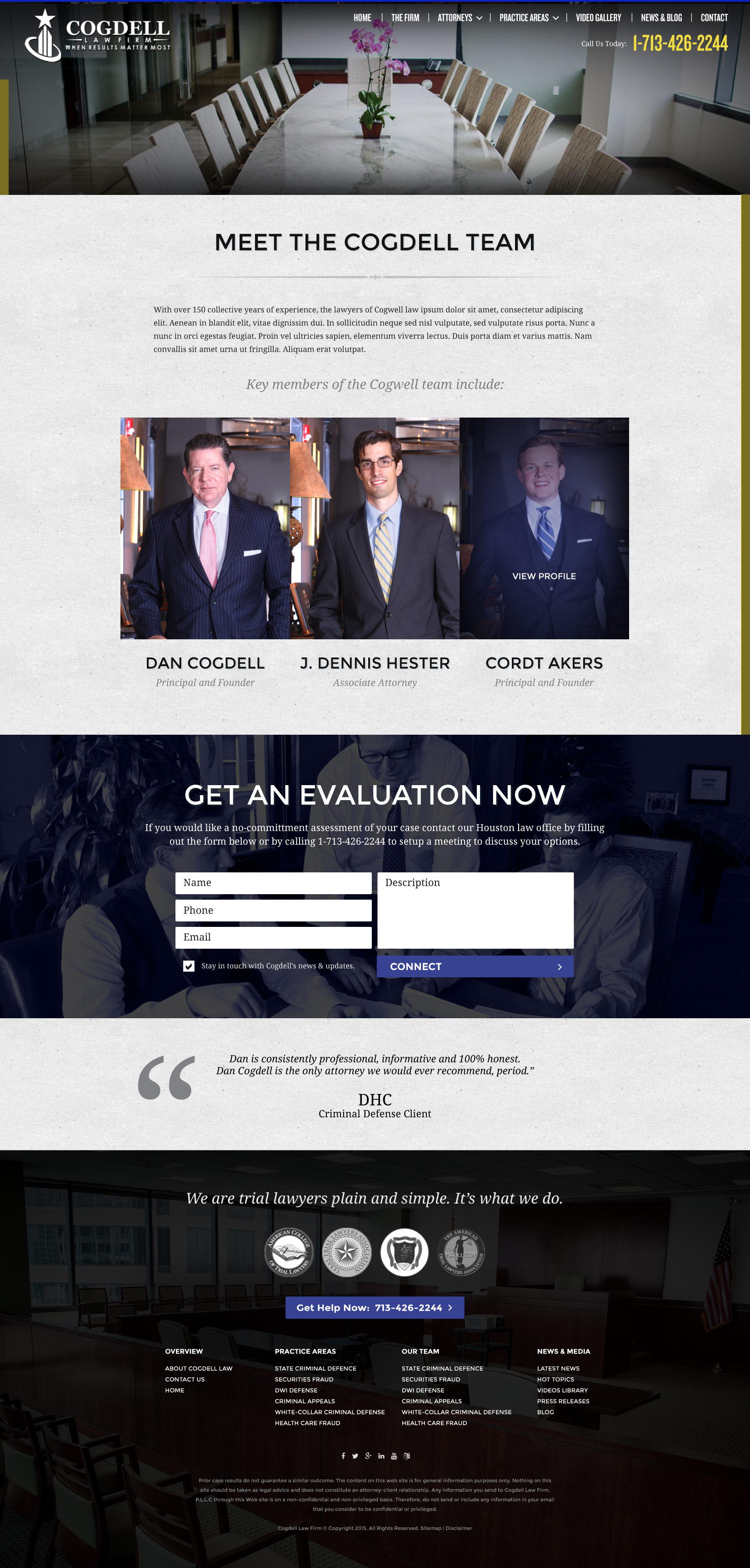 Cogdell Website Design