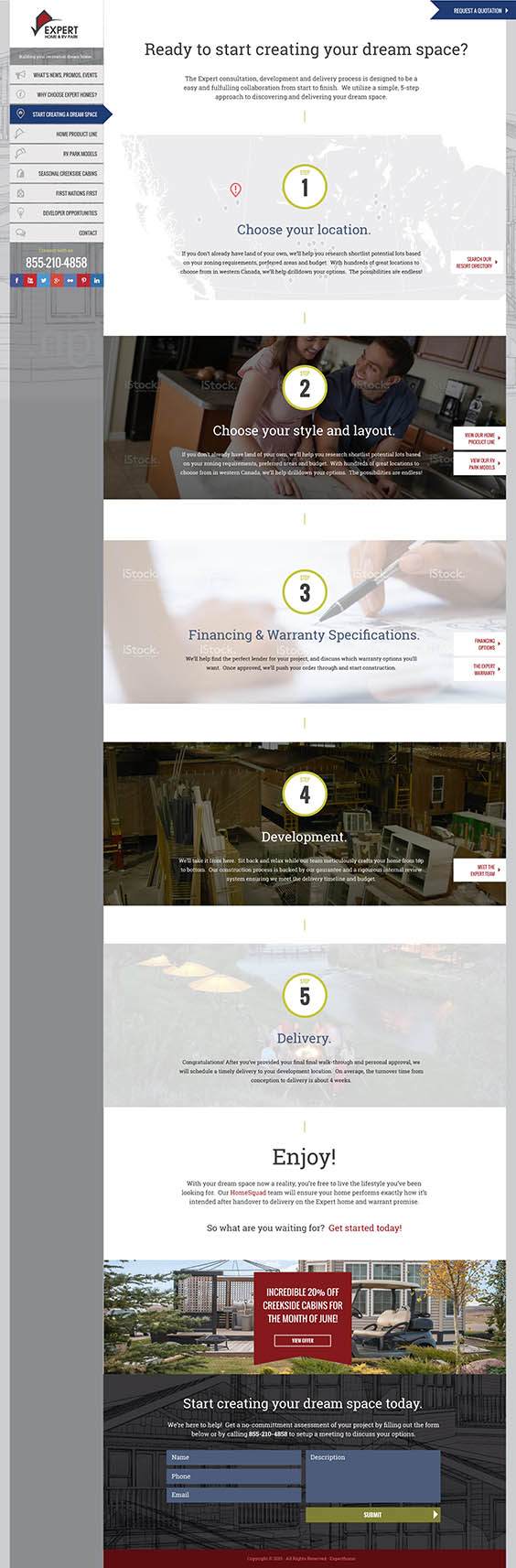 Expert Home - Sales Process Page