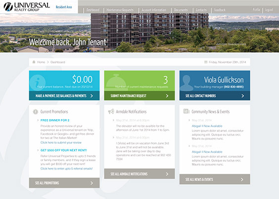 Universal Properties - Property Profile Page