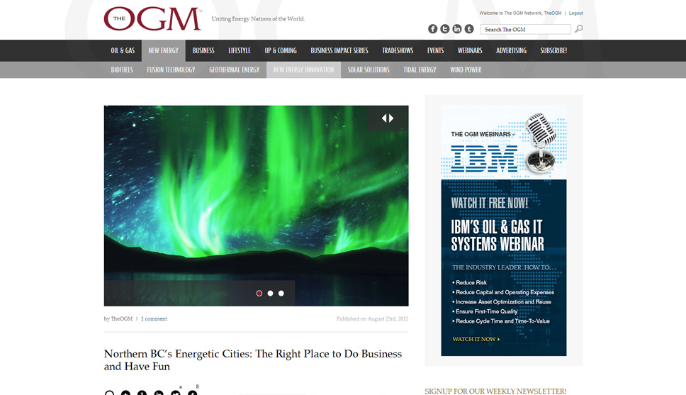 The OGM Website Design